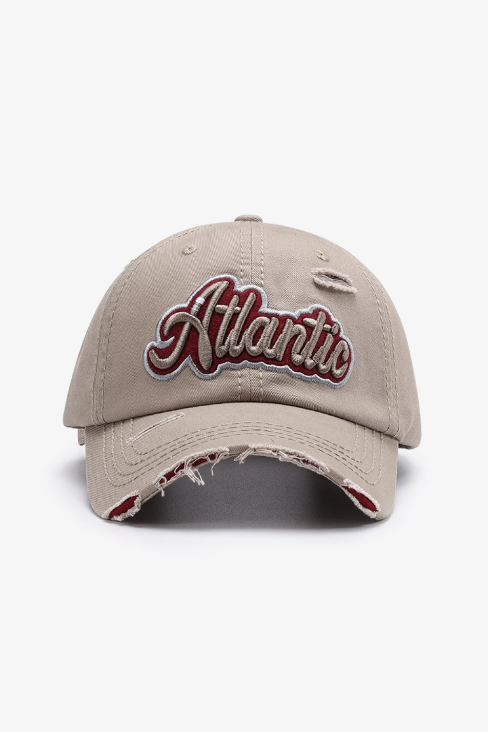 ATLANTIC Graphic Distressed Baseball Cap