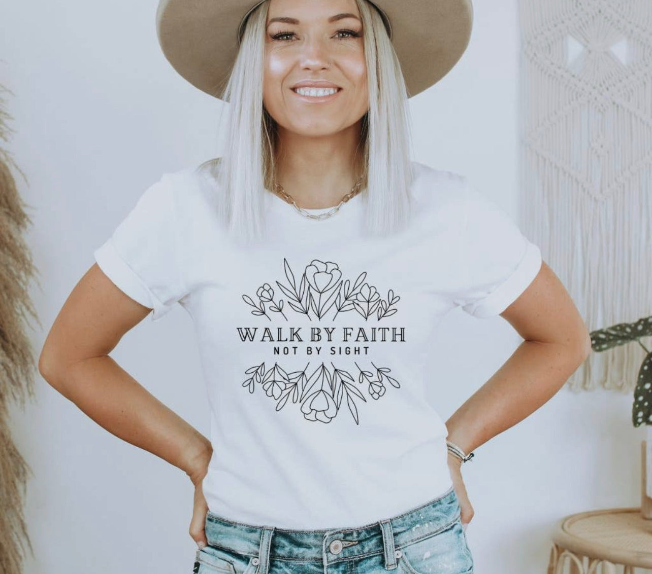 Walk By Faith Not By Sight Graphic T-shirt