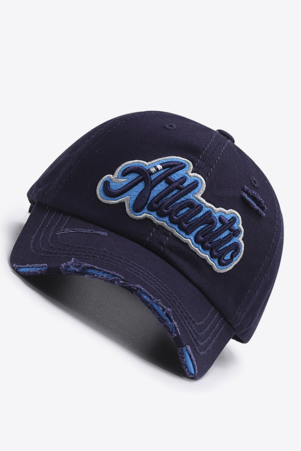 ATLANTIC Graphic Distressed Baseball Cap