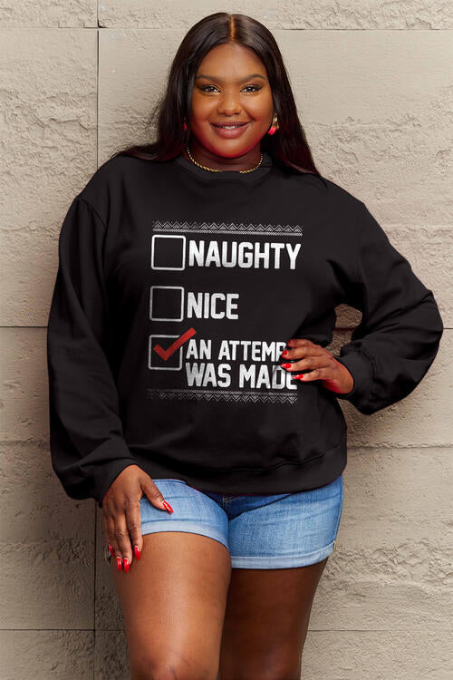 An attempt was made graphic Long Sleeve Sweatshirt